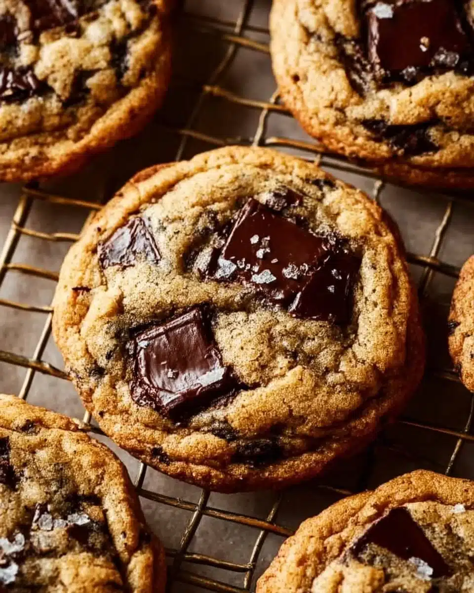 Chewy Gooey Sourdough Chocolate Chip Cookies