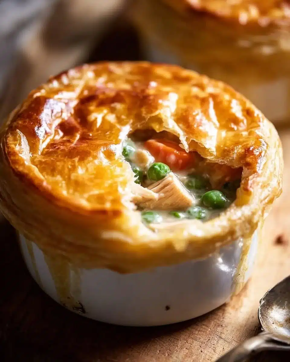 Chicken Pot Pie with Puff Pastry