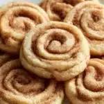 Delicious cinnamon roll cookies topped with sweet maple glaze