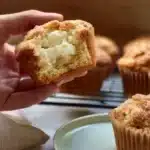 Cinnamon sugar cream cheese muffins with a fluffy texture