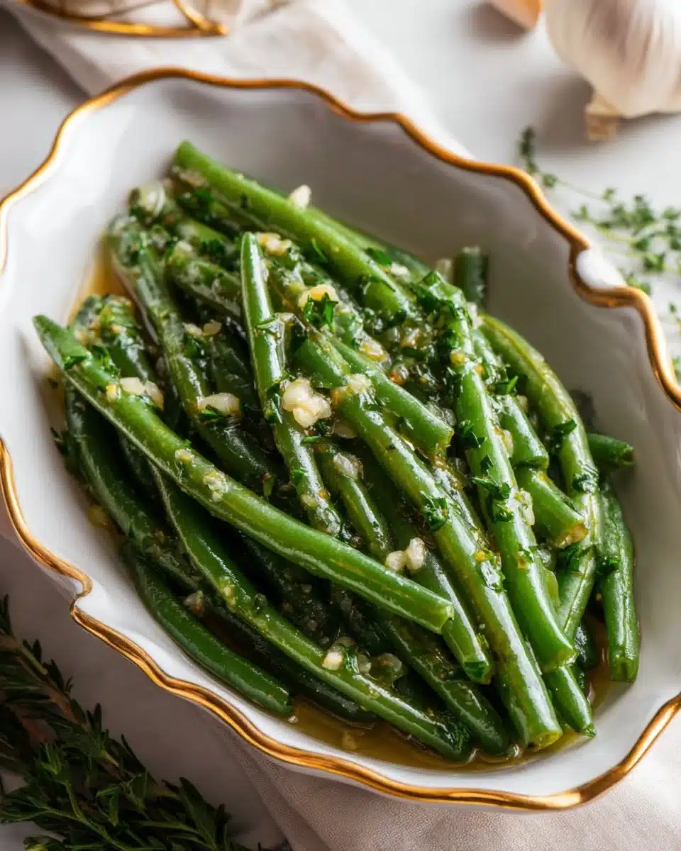 Crockpot Garlic Butter Green Beans