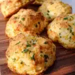 Sourdough Greek yogurt cheddar biscuits fresh out of the oven.