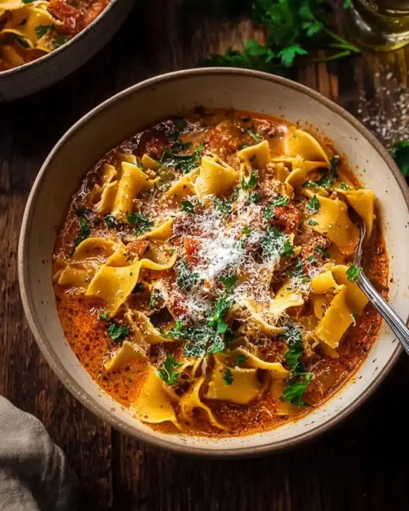Spicy Lasagna Soup