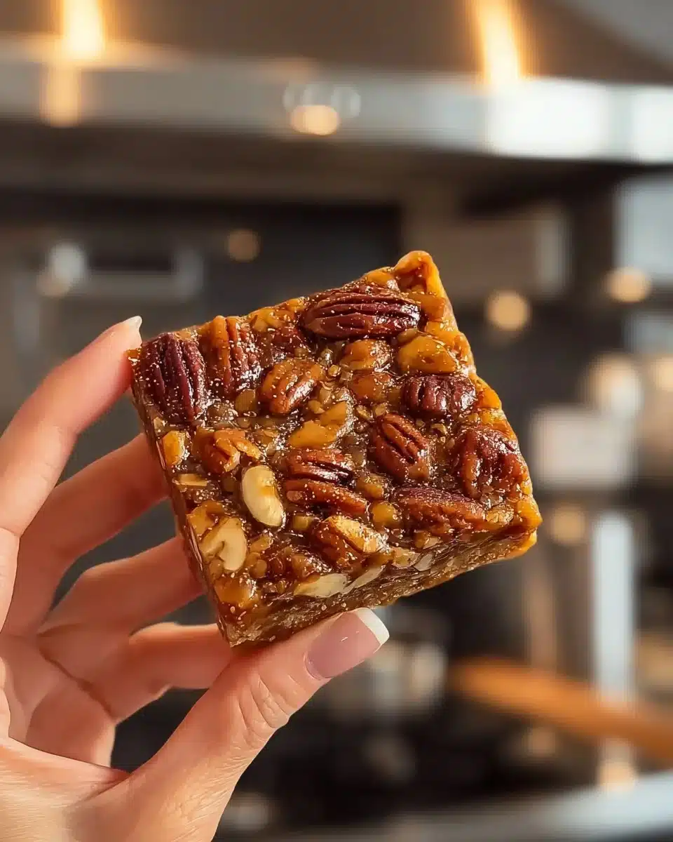 Healthy Gluten-Free Pecan Pie Bars