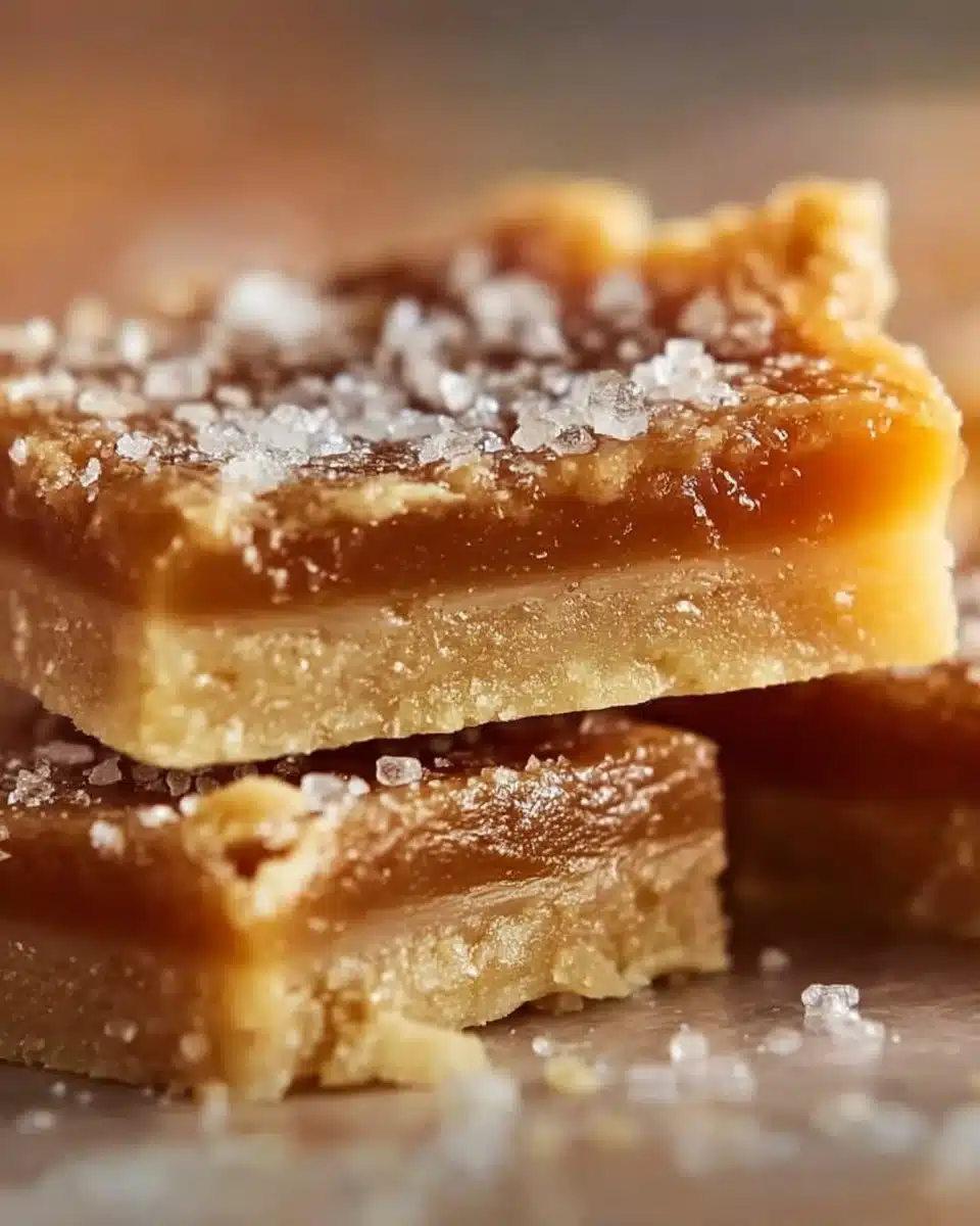 Salted Caramel Butter Bars: Tasty & Irresistible
