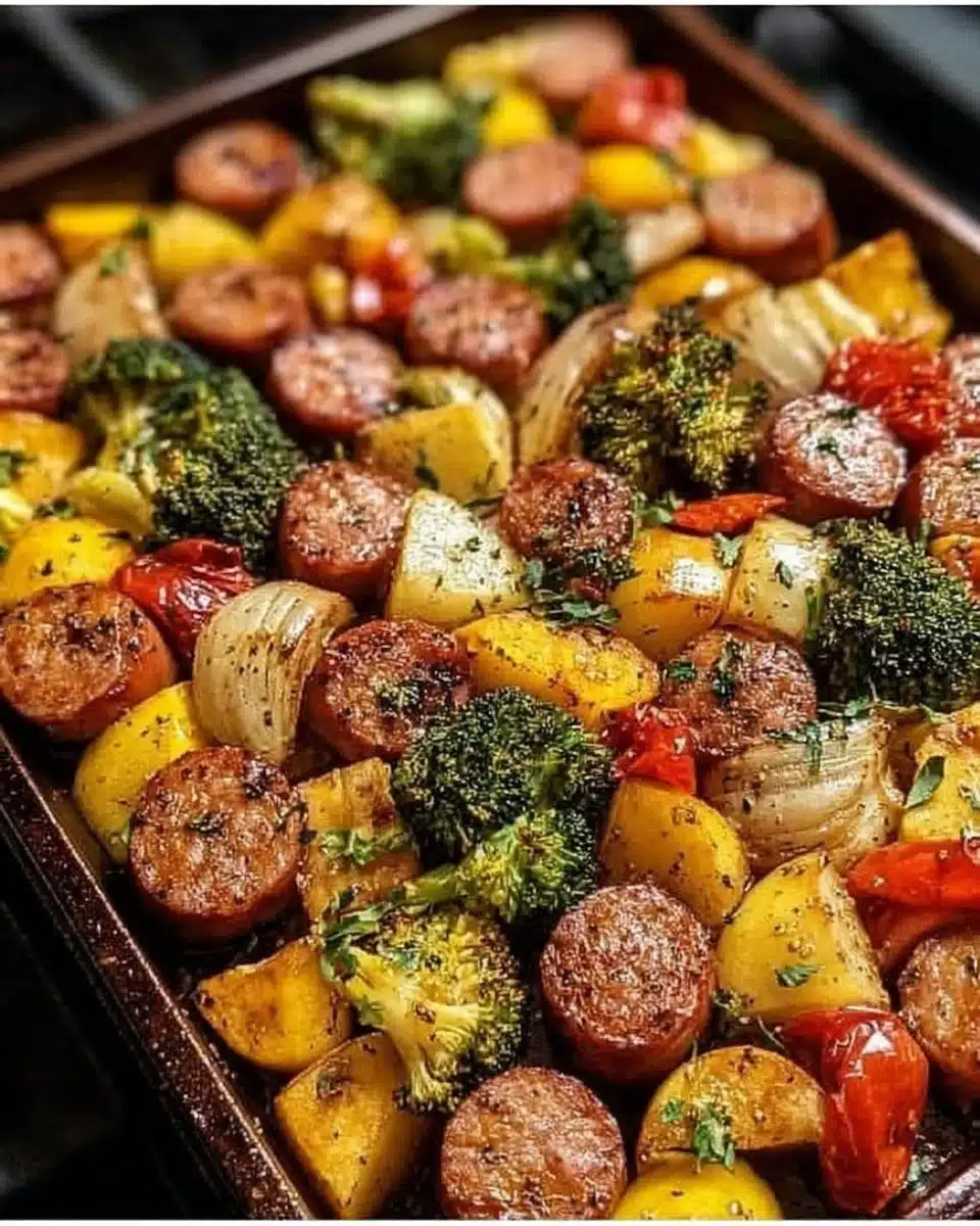 Sheet Pan Sausage and Veggies