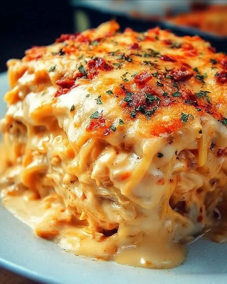 Spicy Southern Cheesy Chicken Spaghetti Casserole