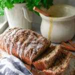 Freshly baked sourdough cinnamon bread made with sourdough discard.