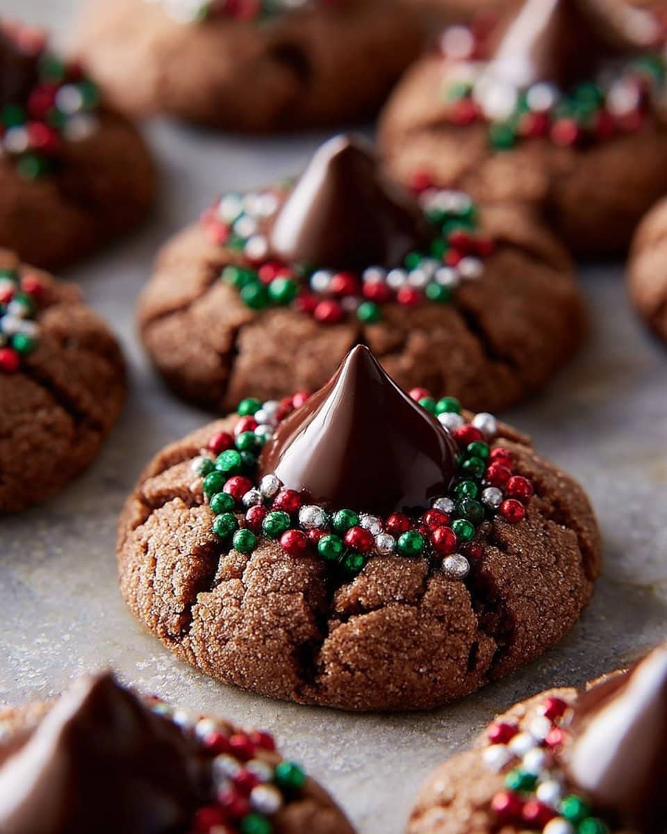 Chocolate Thumbprint Cookies