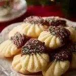 Bakery Style Italian Butter Cookies on a decorative plate