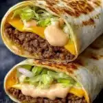 Delicious Big Mac Wraps served on a plate, showcasing an easy recipe.