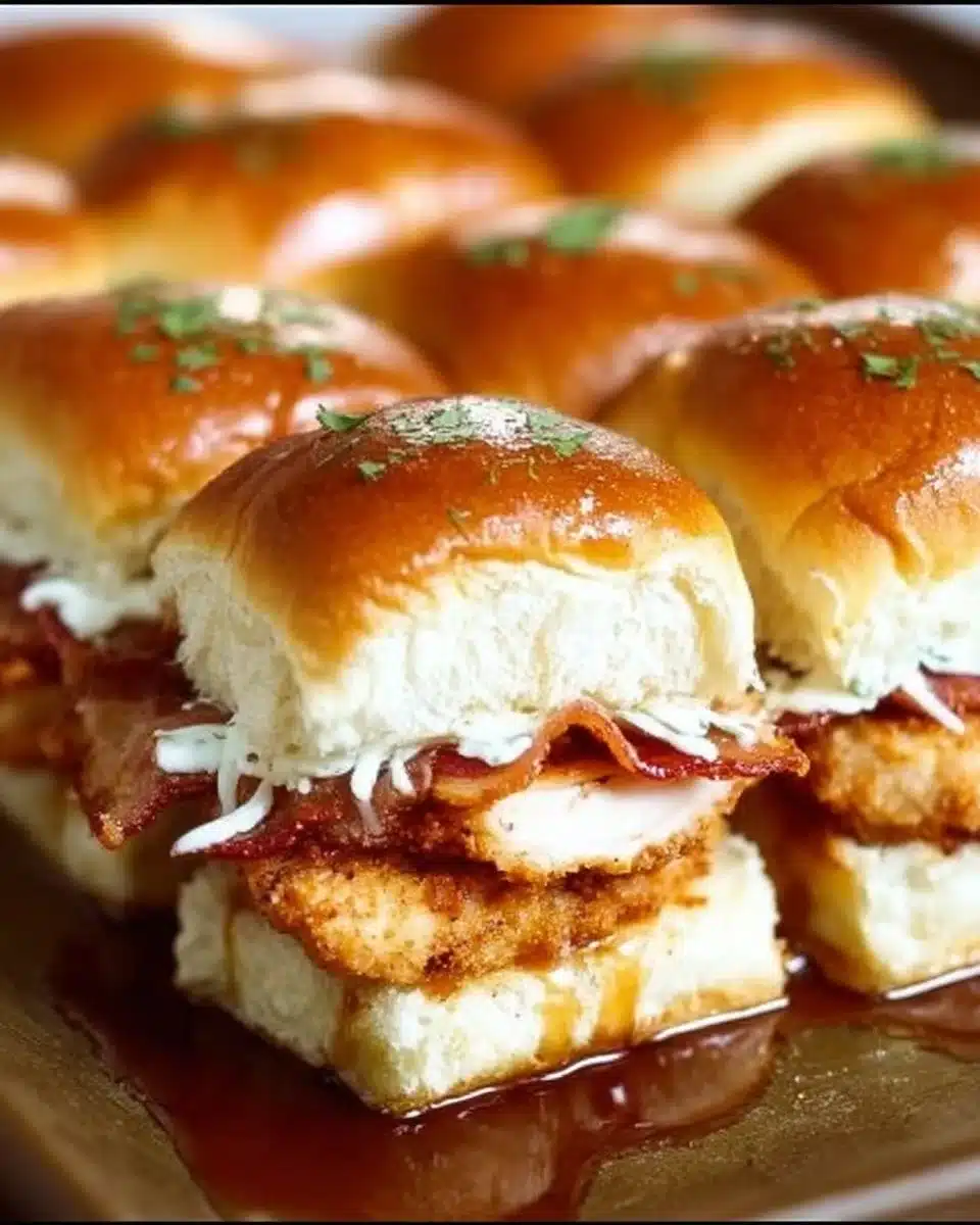 Chicken Bacon Ranch Sliders