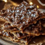 Delicious Christmas Crack Saltine Bark ready for holiday snacking