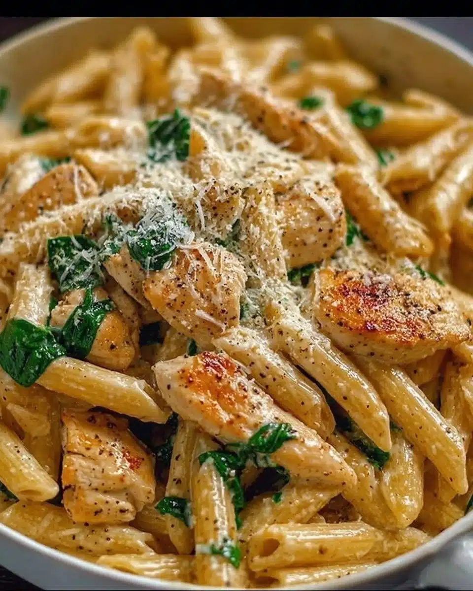 Creamy Garlic Parmesan Chicken Pasta