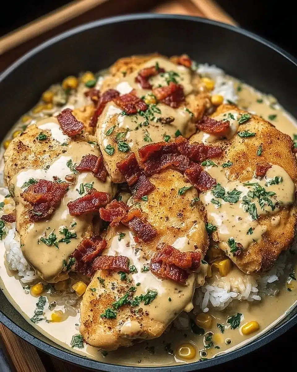 Creamy Turkey Bacon Chicken Skillet (One-Pan Comfort Dinner)