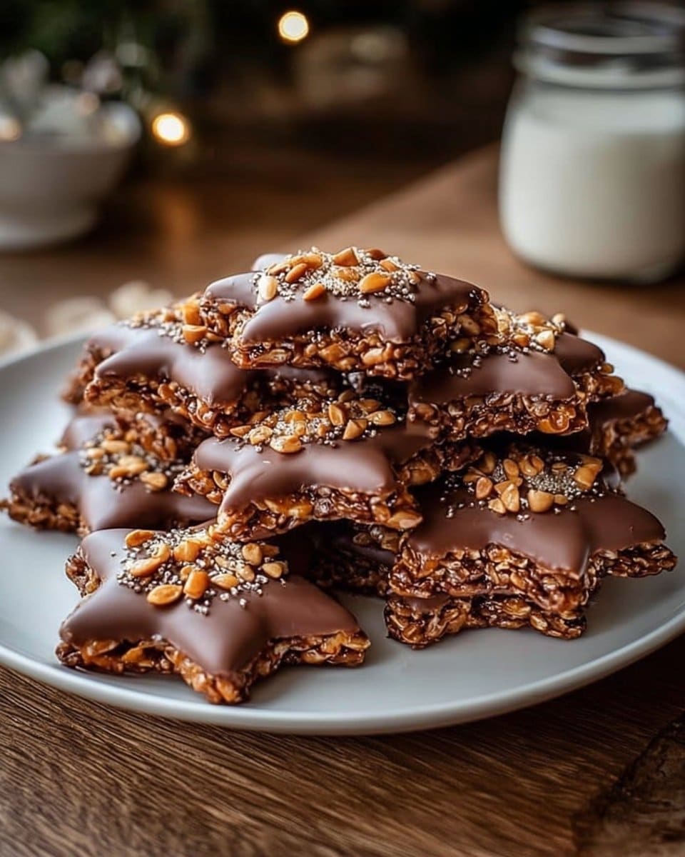 Easy No-Bake Star Crunch Cookies