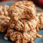 Delicious easy caramel cookie bars on a plate ready to be served.