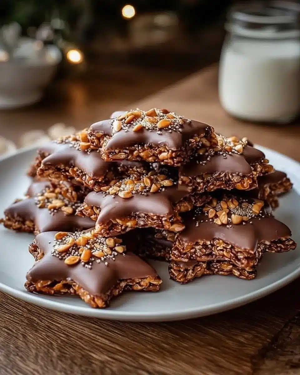 Easy No-Bake Star Crunch Cookies