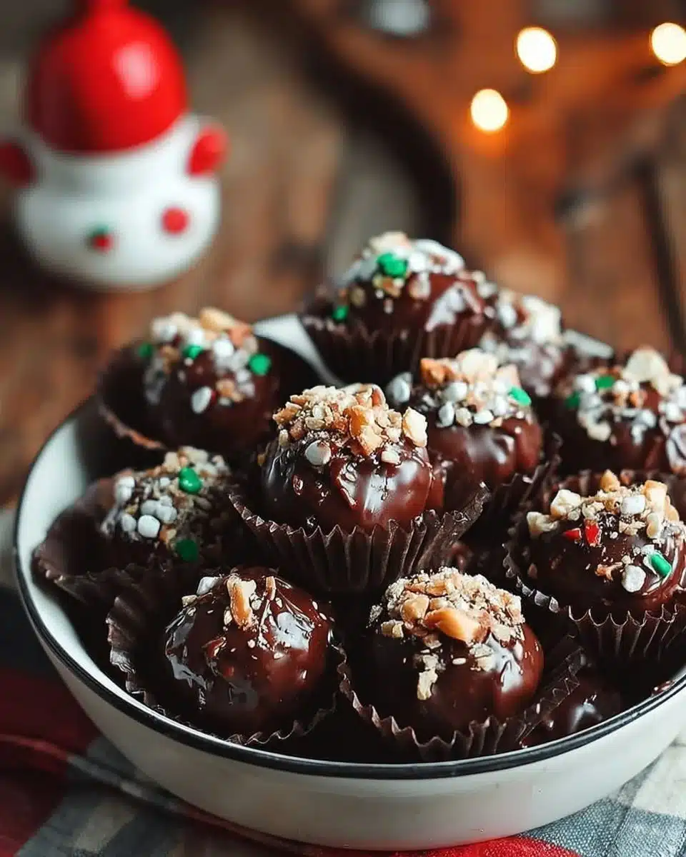 Holiday Chocolate Truffle Bites