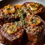 Irresistibly tender Osso Buco served with gremolata and vegetables