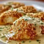 Delicious Longhorn Steakhouse Parmesan Chicken served with a side dish.