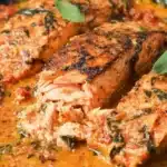 Delicious Marry Me Salmon dish garnished with herbs, perfect for a romantic dinner