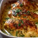 Delicious melt in your mouth chicken served with fresh herbs and spices