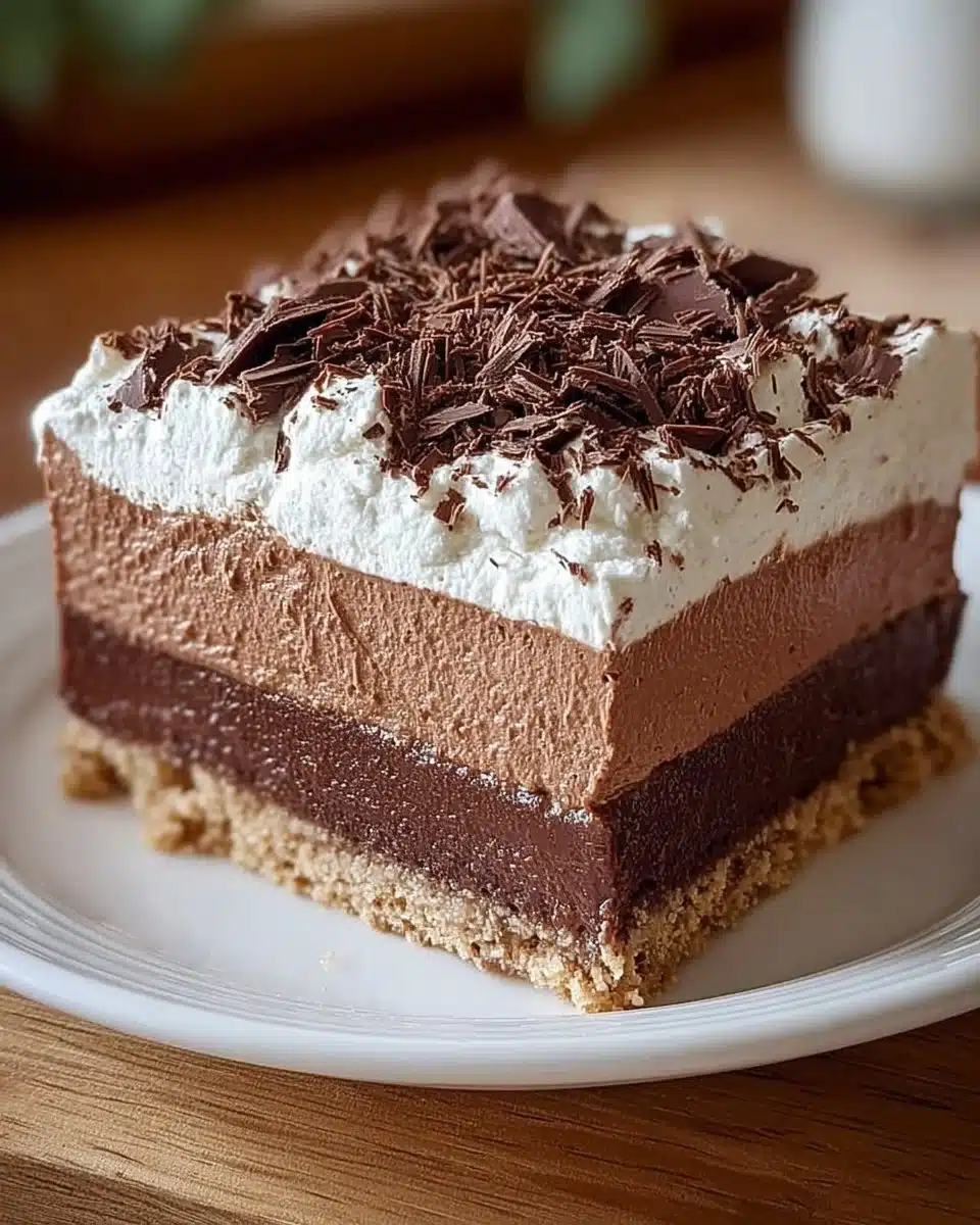 No-Bake Chocolate Cheesecake Delight