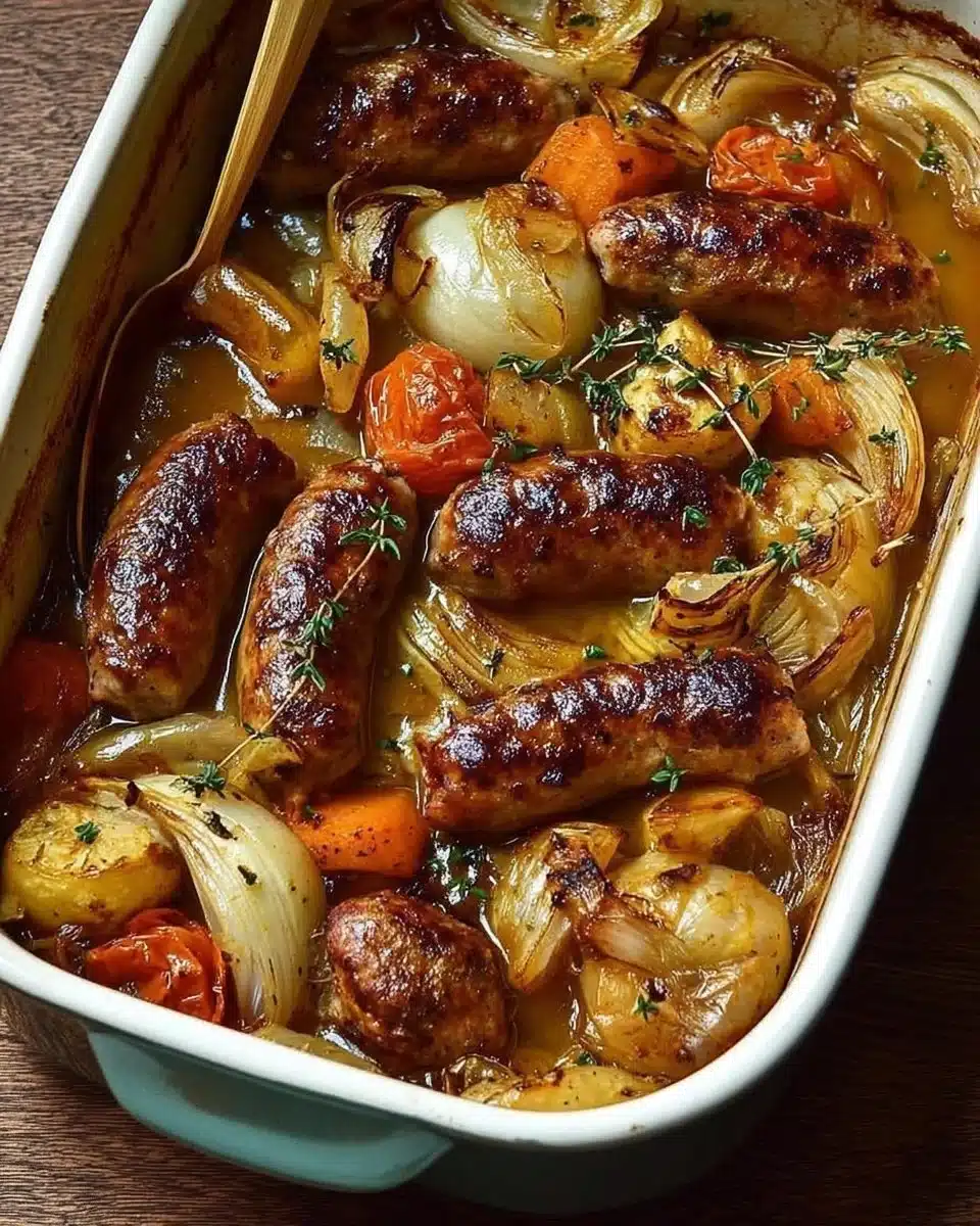 One-Pan Sausage and Vegetable Bake
