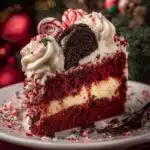 Delicious Red Velvet Christmas Lush dessert for holiday celebrations.