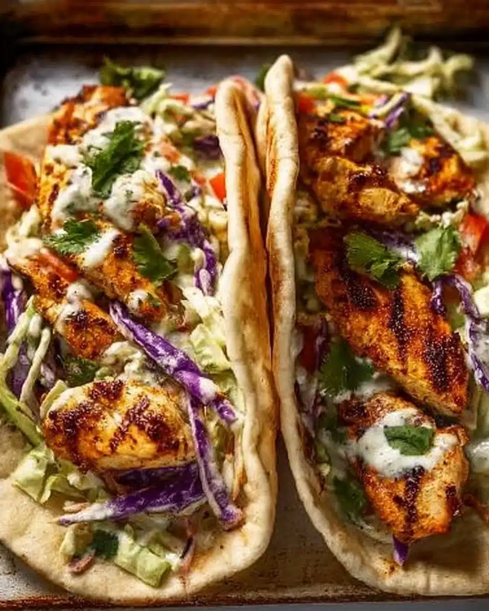 Sheet Pan Chicken Pitas