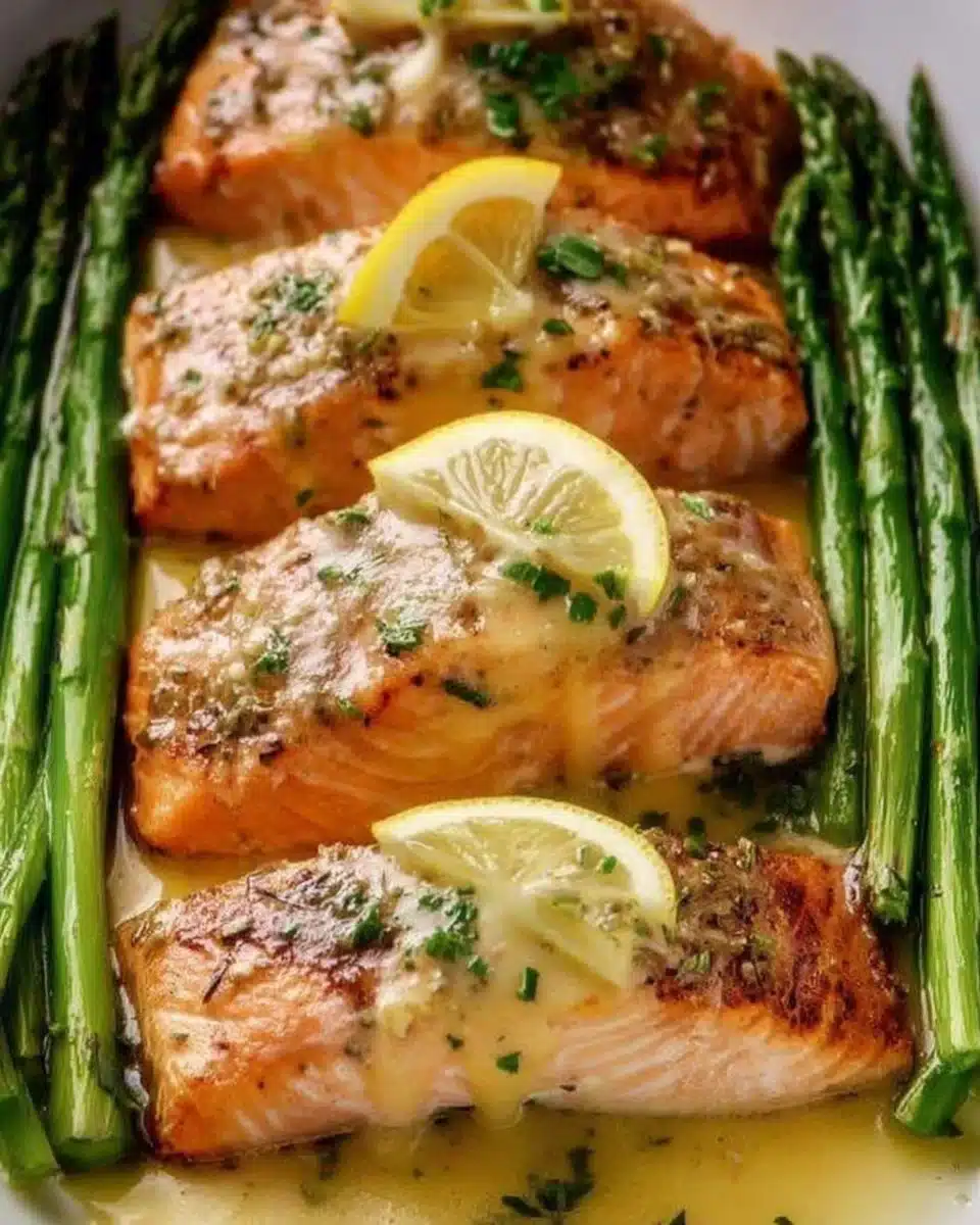 Sheet Pan Lemon Garlic Butter Salmon