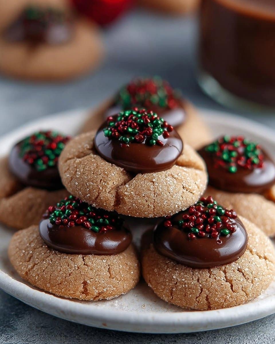Chocolate Thumbprint Cookies