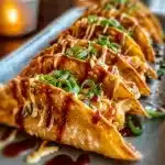 Applebee's Chicken Wonton Tacos served in crispy wonton shells