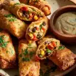 Chili's Southwest Eggrolls filled with chicken and southwestern flavors