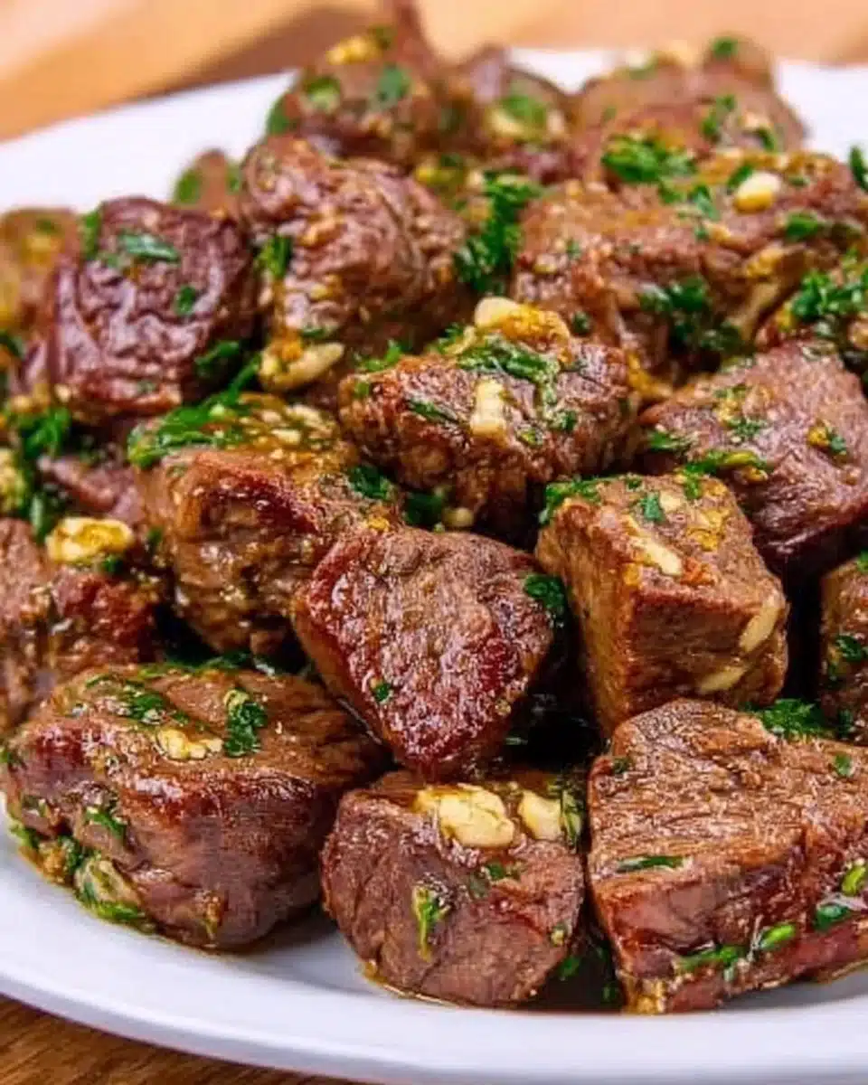 Crockpot Garlic Butter Steak Bites