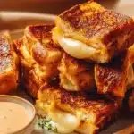 Hawaiian Roll Grilled Cheese sandwich with melted cheese and golden-brown bread