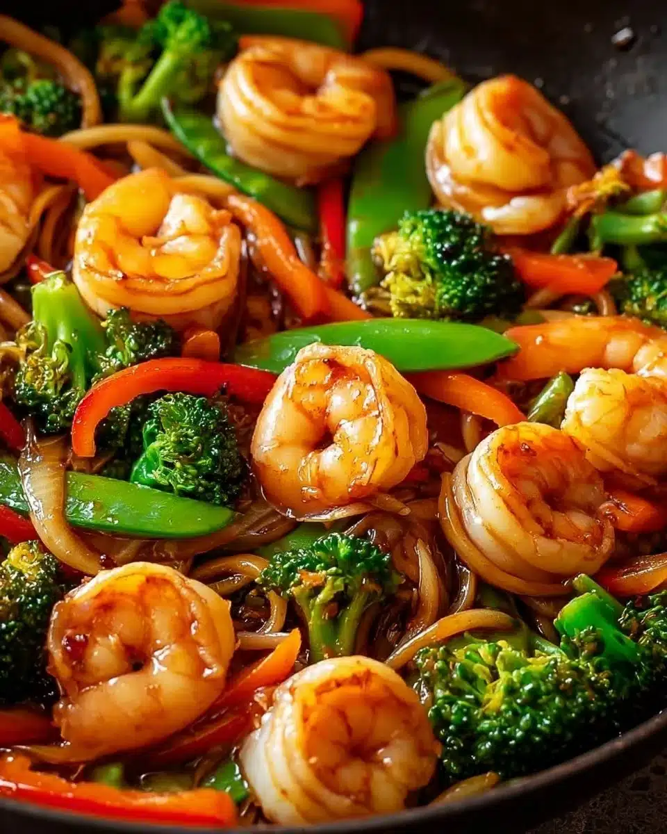 High-Protein One-Pan Shrimp Stir Fry with Noodles
