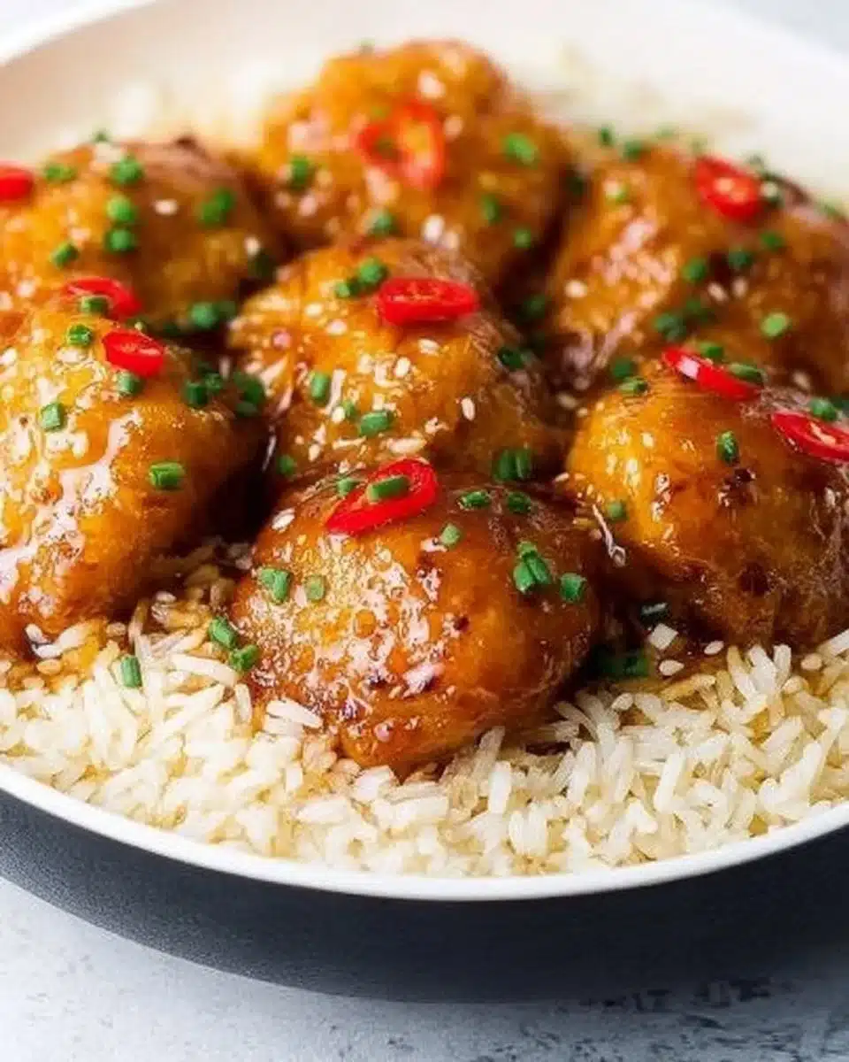 Honey Garlic Chicken Thighs Recipe