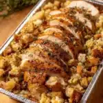 Delicious potluck chicken dish served at a gathering