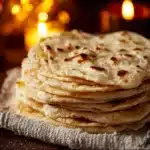 Homemade sourdough tortillas made from sourdough discard