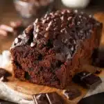 Sourdough Double Chocolate Bread with rich chocolate swirl and crusty exterior.