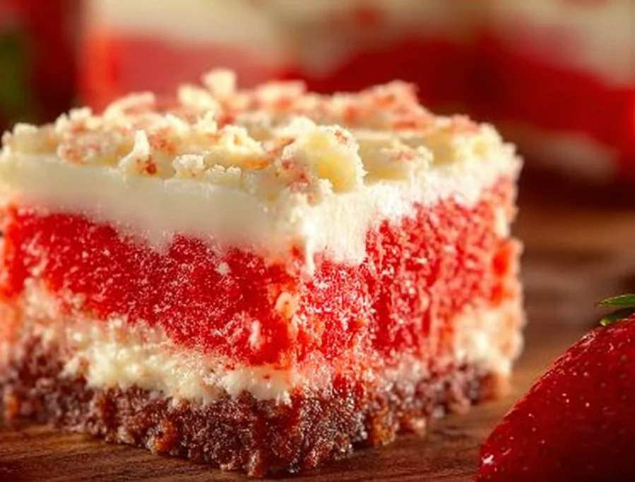 Strawberry Shortcake Brownies