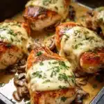 Delicious stuffed chicken breasts filled with savory ingredients