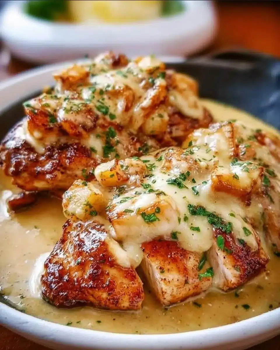 Texas Roadhouse Smothered Chicken with Jack Cheese