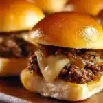 Delicious White Trash Sliders served on a platter with toppings