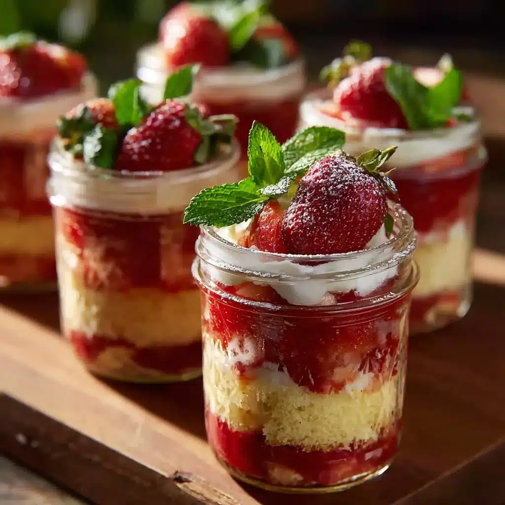Easy Strawberry Shortcake Trifles