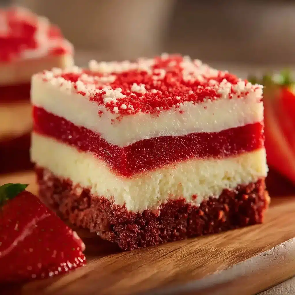 Strawberry Shortcake Brownies