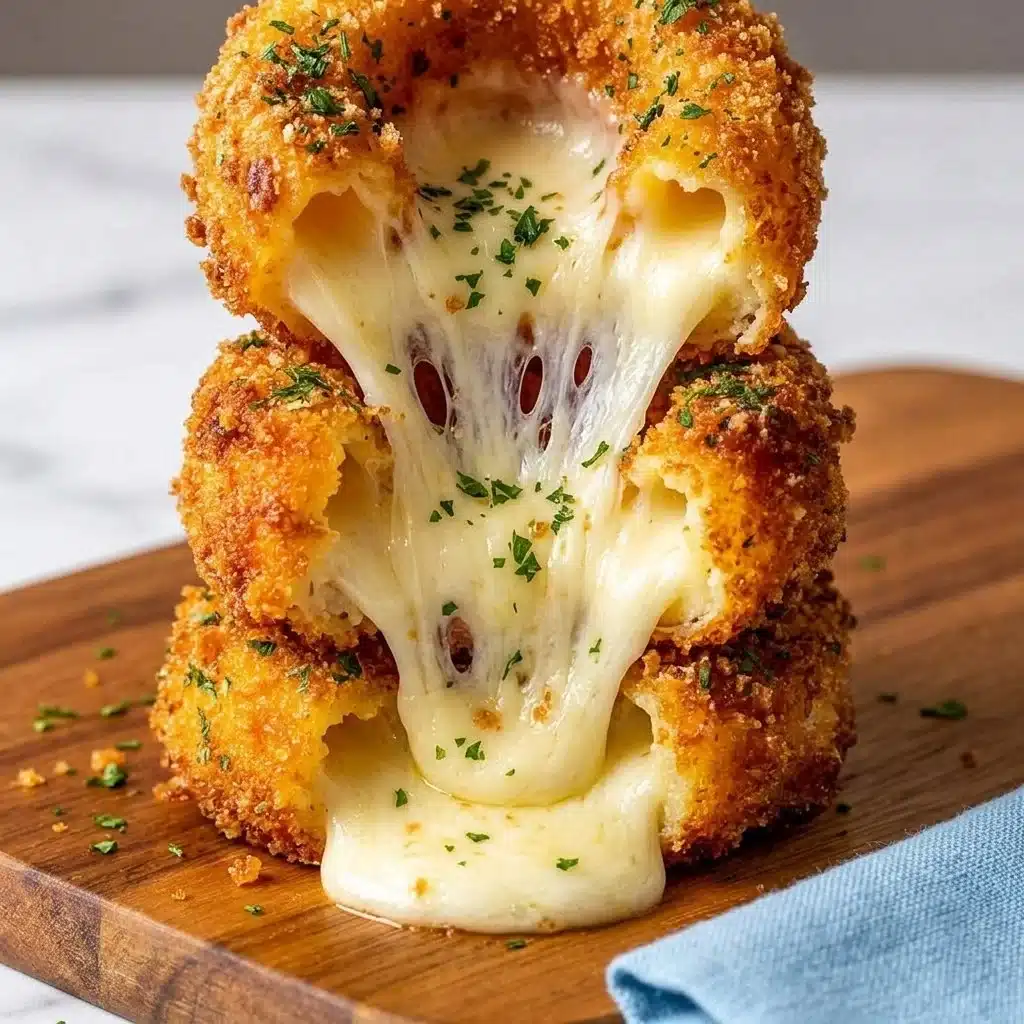 Stuffed Mozzarella Onion Rings