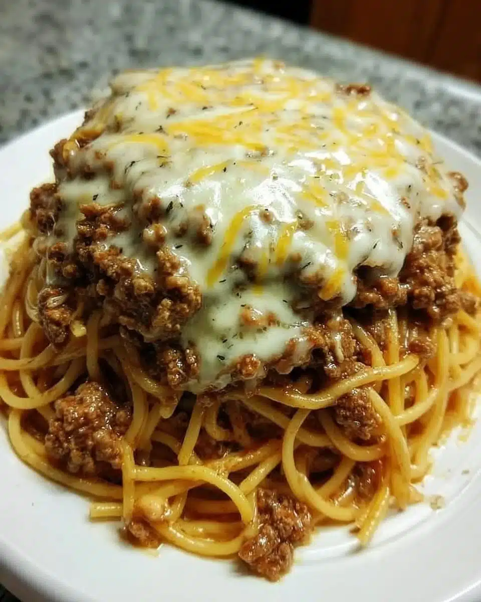 Baked Spaghetti with Heavy Cream ππ§